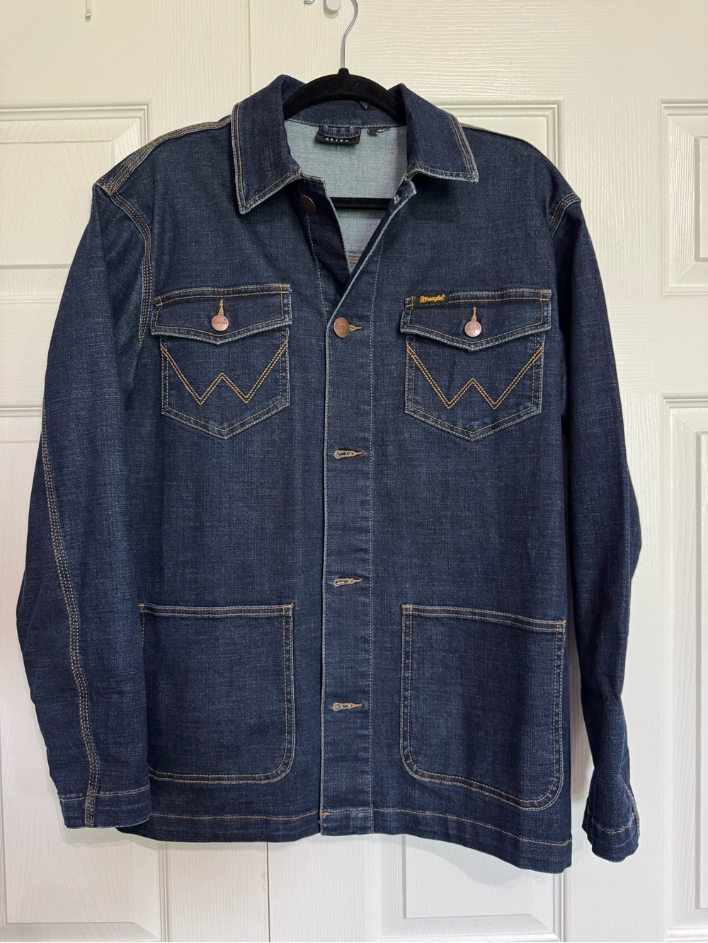 Wrangler Dark Blue Denim Work Jacket